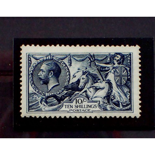 167 - GB: Unmounted mint 1913 KGV 10s Indigo Blue, 