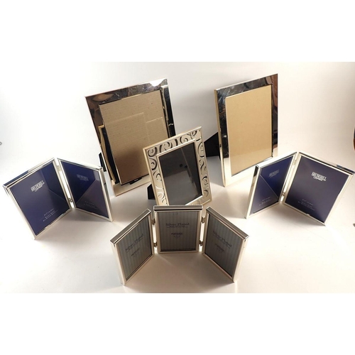 178 - Six silver-plated photograph frames, various sizes and styles