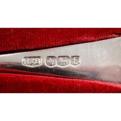 216 - A Georgian silver Coronation spoon in fitted case