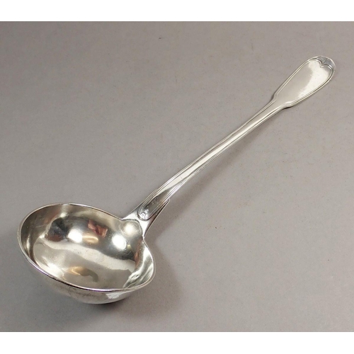 241 - A French silver ladle, 237g