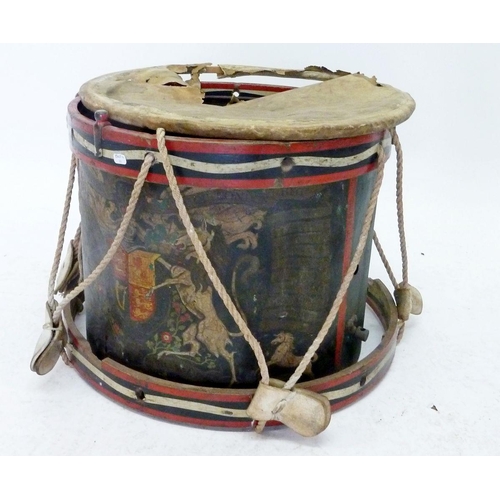 495 - A 19th century London Regiment military drum