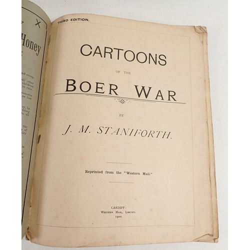 511 - Cartoons of the The Boer war by J.M Staniforth 1900 and a Punch Almanack 1880