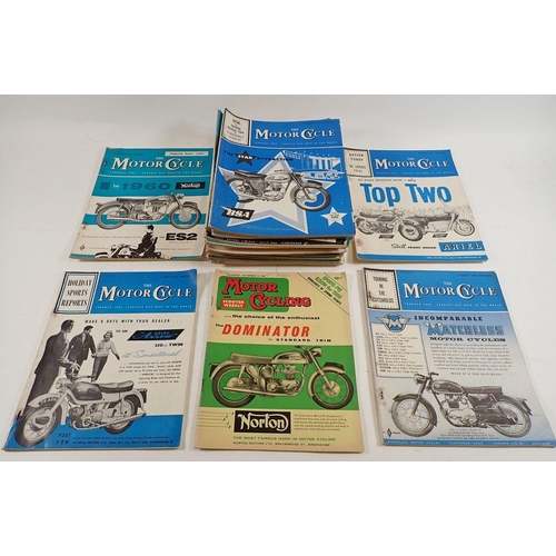 514 - Twenty-four 'The Motor Cycle' magazines covering periods from 1952-1962