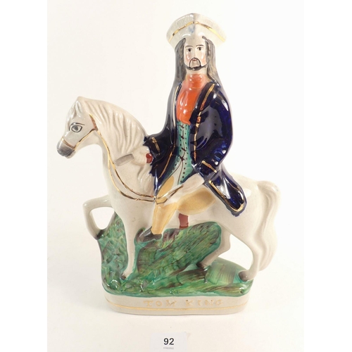 92 - A Victorian Tom King Staffordshire figure