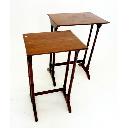 1268 - Two Edwardian mahogany occasional tables