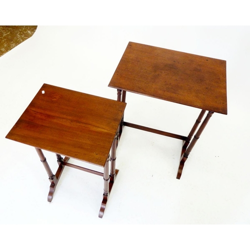 1268 - Two Edwardian mahogany occasional tables