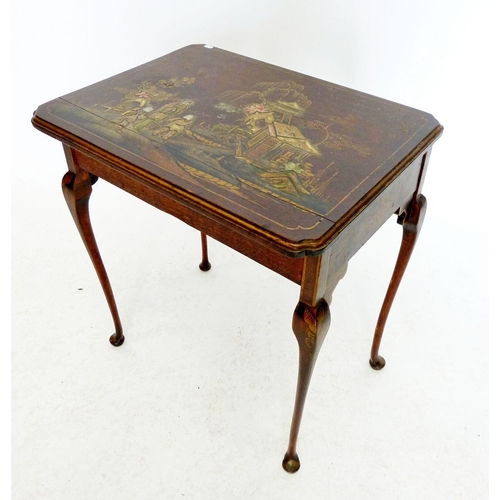 1270 - A Chinoiserie lacquered occasional table