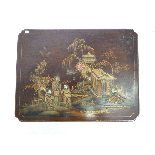 1270 - A Chinoiserie lacquered occasional table