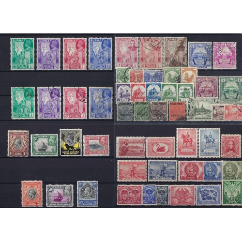 152 - Br Empire/C'wealth: mint/used collection on 28 stockcards incl higher values and sets/part sets.