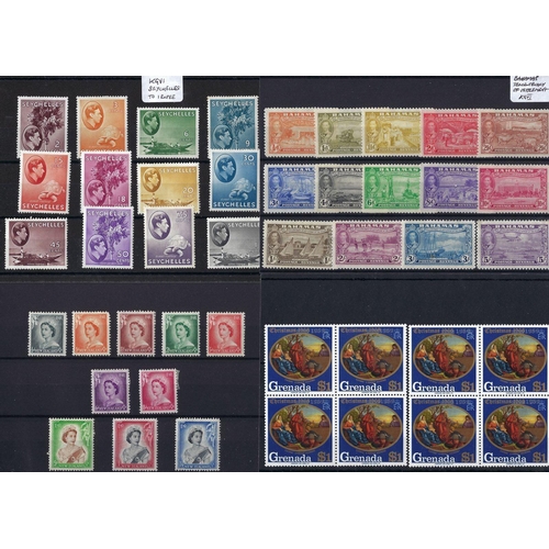 152 - Br Empire/C'wealth: mint/used collection on 28 stockcards incl higher values and sets/part sets.