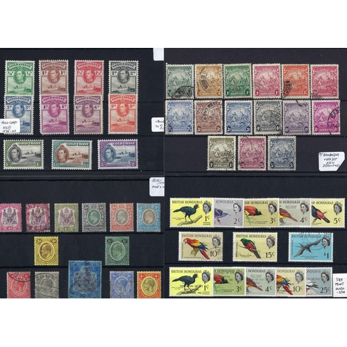 152 - Br Empire/C'wealth: mint/used collection on 28 stockcards incl higher values and sets/part sets.