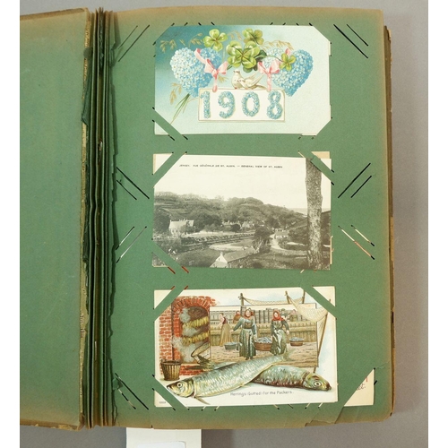 218 - Postcards: album including topo, social life, royalty, comic etc. (a.290)