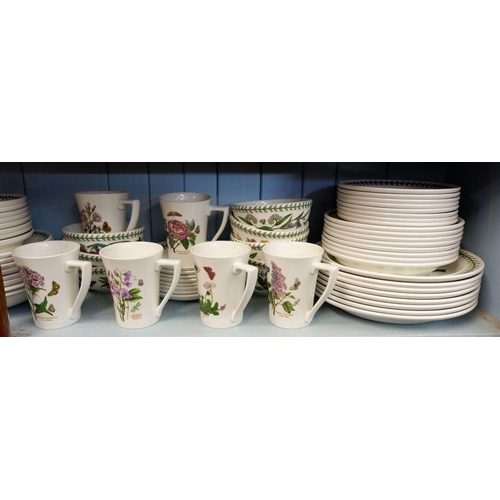 405 - A Portmeirion Botanic eight place setting dinner and tea service comprising: eight dinner plates, ei... 