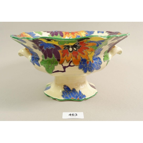 463 - A Royal Doulton Art Deco 'Gloria' pedestal fruit bowl, 14cm tall