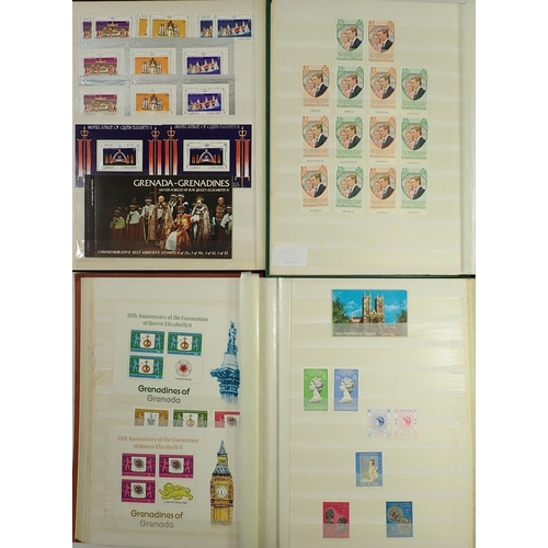 92 - British Royalty Collection of GB/Br C'wealth mint commem (most if not all UMM) in 4 purposed albums ... 