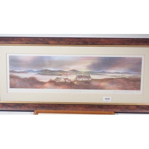 1278 - Gilliam McDonald - two limited edition prints 'Scapa Flow', 18 x 61cm and 'Light of the Loch', 42 x ... 