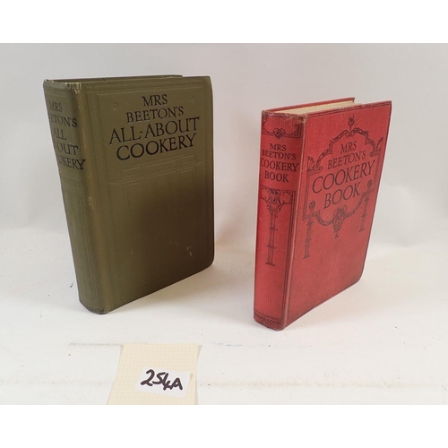 254A - Two Mrs Beeton cookery books