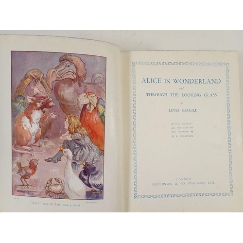 257 - Alice in Wonderland illustrated by M L Clements published by Hutchinson