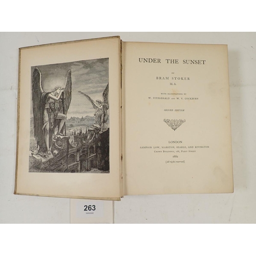 263 - Under The Sunset, Bram Stoker's first novel, second edition 1882 published by Sampson Low