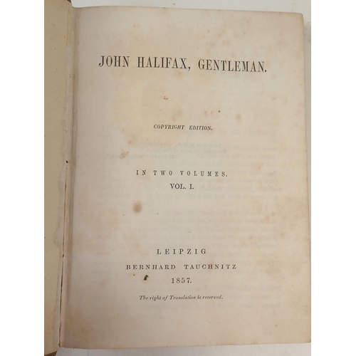 264 - Tom Brown's Schooldays together with Mrs Craik's John Halifax Gentleman both published by Tauchnitz ... 