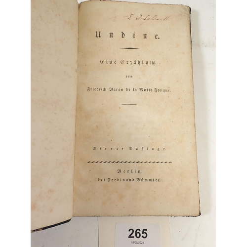 265 - Undine by Fredrick Carl Baron de La Motte Fouque, Berlin German edition