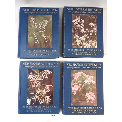 268 - Four titles in the 'Wild Flowers as They Grow' series published by Cassell 1910-1913