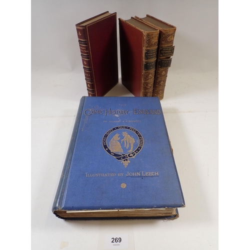 269 - The Comic History of England by Gilbert A Beckett illustrated by John Leech, Wandering by the Seine ... 