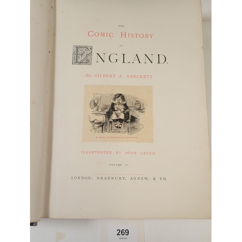 269 - The Comic History of England by Gilbert A Beckett illustrated by John Leech, Wandering by the Seine ... 