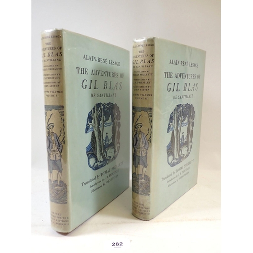 282 - The Adventures of Gil Blas by Alain - Rene Lesage, illustrated by John Austen, two volumes published... 