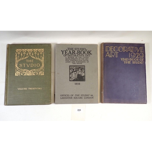 284 - The Studio Year Book 1915 & Vol 22 plus Decorative Art 1929 Year Book