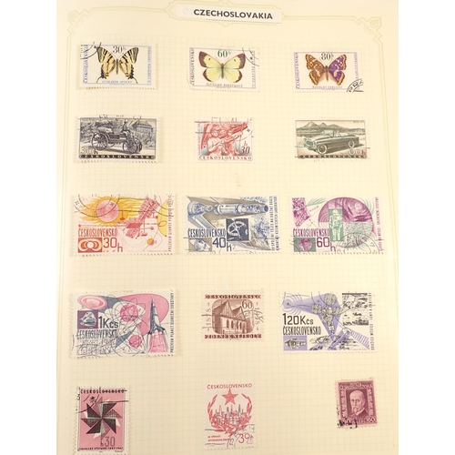 104 - GB & ROW: 2 boxes stamps in 12 albums incl 2 'Locomotive Philatelic' purposed thematic albums with m... 