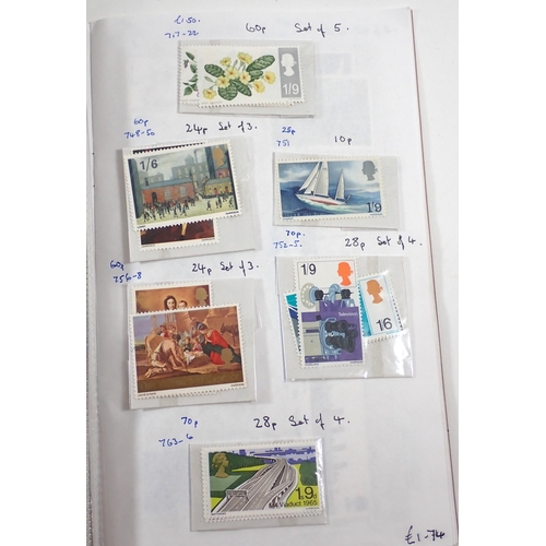 106 - GB: Large collection of QEII mint & used defin, commem etc in album, 3 stock-books, approval book, 2... 