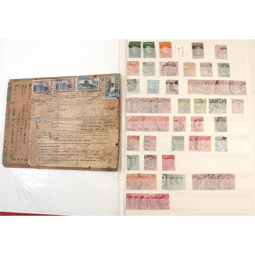 119 - Ceylon/Sri Lanka: QV-QEII collection in red 'Wessex' 64 page stock-book. Mostly mint & used defin & ... 