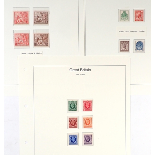 155 - GB: Mint KGV defin & commem, 1911-1935, incl higher value 'Seahorse' to 10/- & wmk/die varieties.