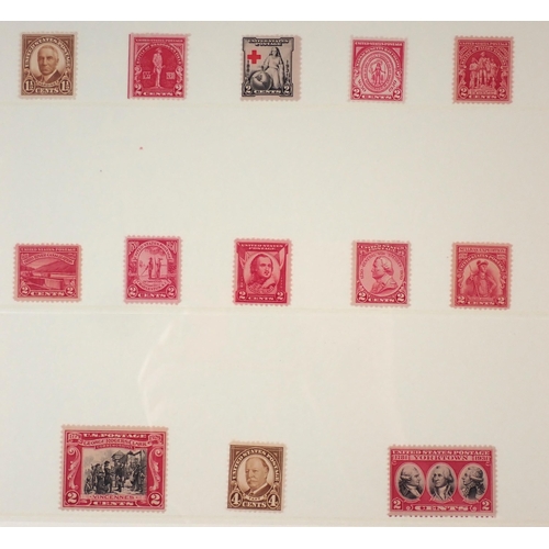 65 - USA: Two quality, purposed stamp albums of UMM (spot checked) defin & commem; mostly in sets/part se... 