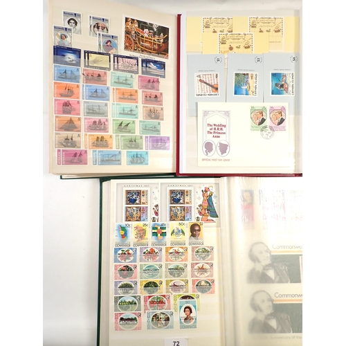 72 - Br Empire & C'wealth: Carribean islands stamp collection of Bermuda, Br Virgin Islands, Cayman Islan... 