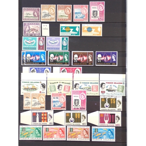 72 - Br Empire & C'wealth: Carribean islands stamp collection of Bermuda, Br Virgin Islands, Cayman Islan... 