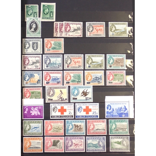 72 - Br Empire & C'wealth: Carribean islands stamp collection of Bermuda, Br Virgin Islands, Cayman Islan... 