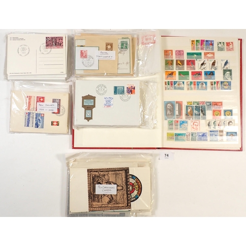 74 - Europe: Box of mint & used; defin, commem and postage due. Incl albums/stock-books and mixed tubs of... 