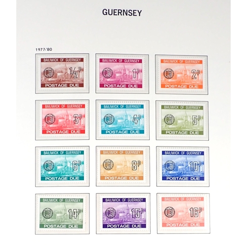 75 - GB-Channel Islands: 3 high quality purposed Davo/SG stamp albums full of mint defin, commem & postag... 