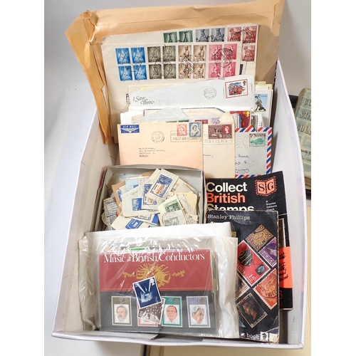 76 - GB, Br Empire & ROW: Box of mainly mint & used defin and commem with covers (some first day), Gibral... 