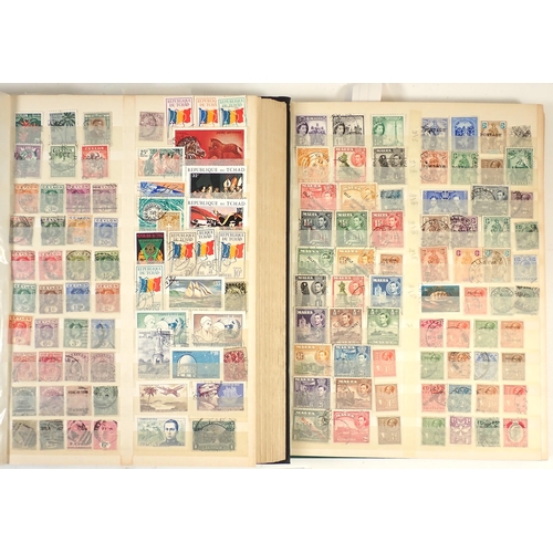 77 - World: Glory box containing 2 large stock-books of mint from countries JOR-TOG and TRIS-KAT; complet... 