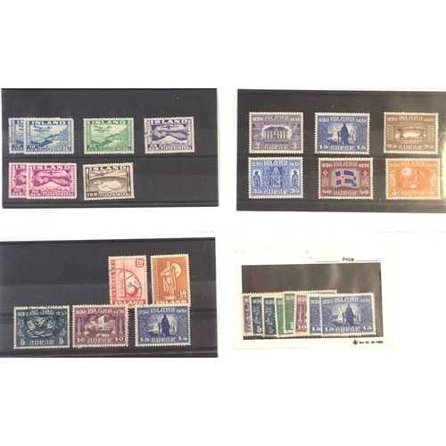 80 - Iceland: Black stock-book and some 250 covers, mostly unaddressed purposed FDC. Collection of mostly... 