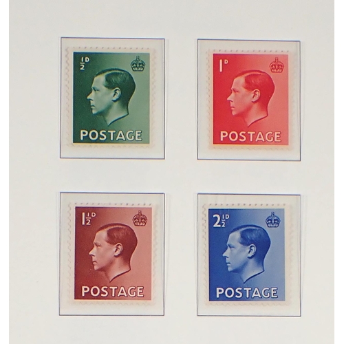 83 - GB: Mint KEVIII to QEII, 1936-69, in purposed Westminster album, defin & commem. Complete sets to £1... 