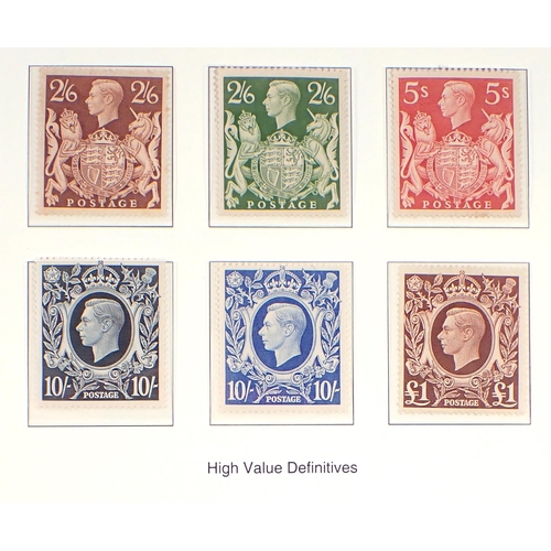 83 - GB: Mint KEVIII to QEII, 1936-69, in purposed Westminster album, defin & commem. Complete sets to £1... 