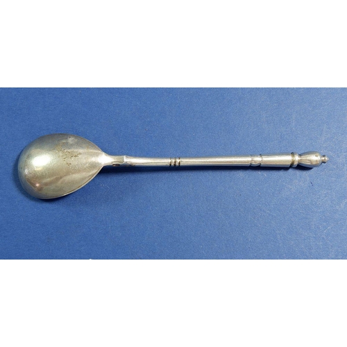 214 - A Russian silver spoon by JK