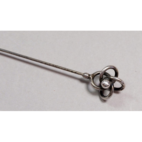 334 - A Charles Horner silver knot form hat pin