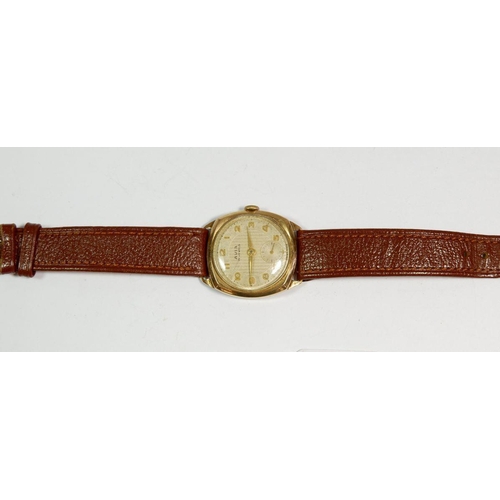 361 - A vintage gents 9 carat gold gentleman's wrist watch