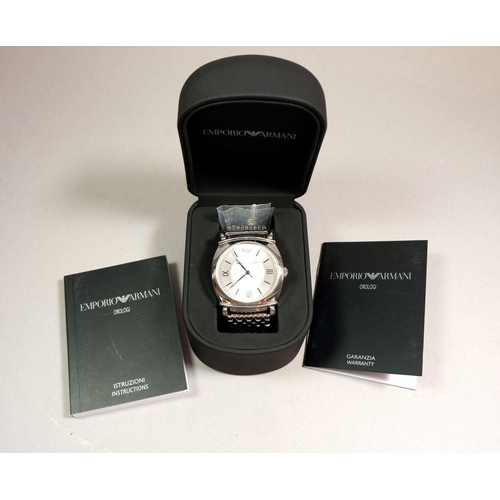 364 - An Emporio Armani gentleman's wrist watch, boxed