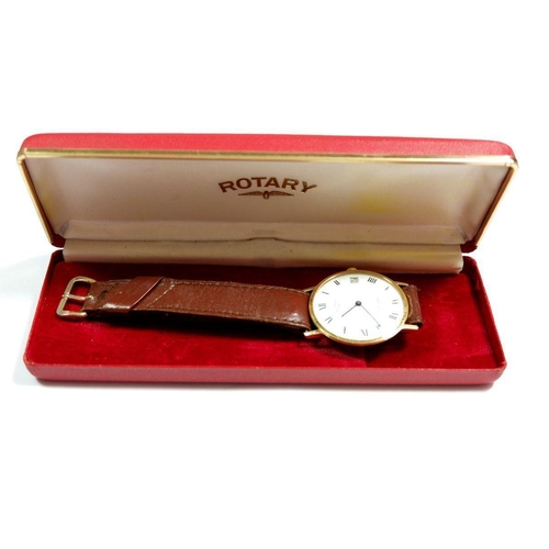 372 - A Rotary gents 9 carat gold wrist watch, boxed